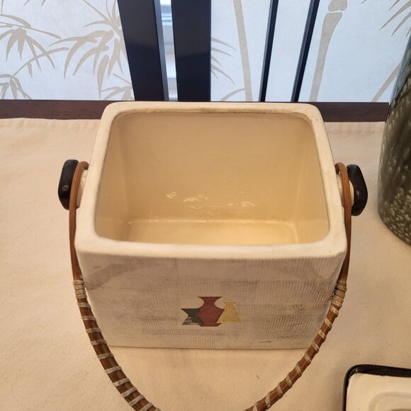 Rare! 50s Capri by Royal Sealy Biscuit Jar Coffee Pod Canister - Picture 5 of 8